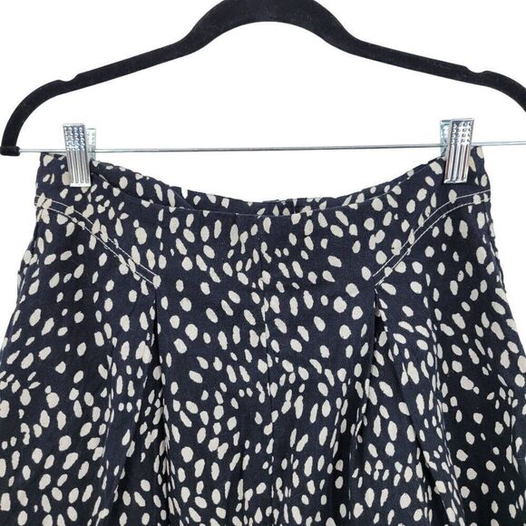 Free People Bennett Shorts 6 Black Polka Dot Wide Baggy Corset Pockets Cotton - Picture 8 of 12